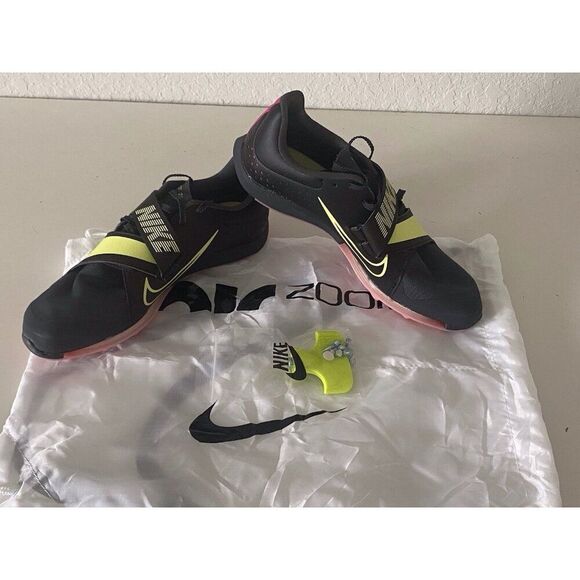 Men’s Sz 9 Nike Air Zoom LJ Elite Track & Field Jumping Spikes CT0079-001 W/Bag - Picture 2 of 10